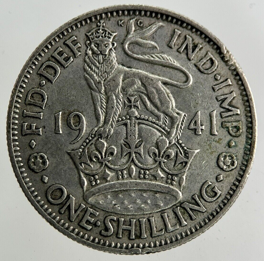 1941 George VI Shilling Silver Coin | Fine Collectable Grade