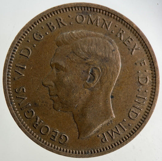 1941 George VI Half-Penny Coin | Fine Collectable Grade