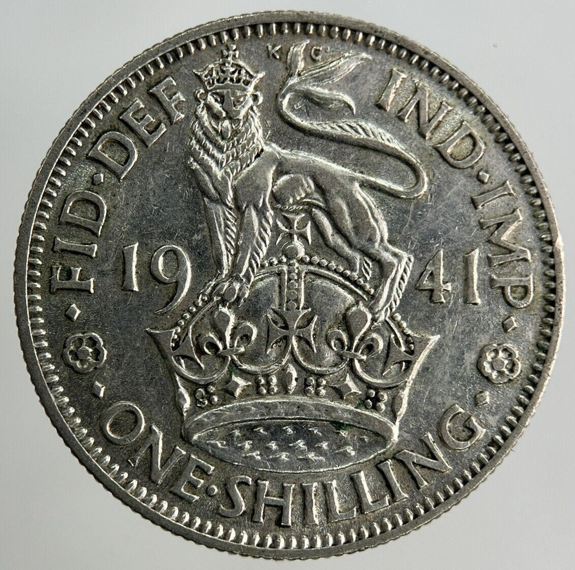 1941 George VI Shilling Silver Coin | Fine Collectable Grade
