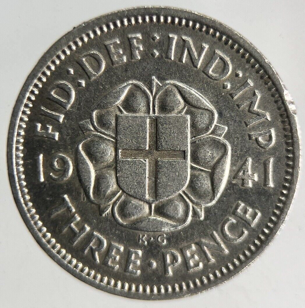 1941 George VI Threepence Silver Coin | Fine Collectable Grade