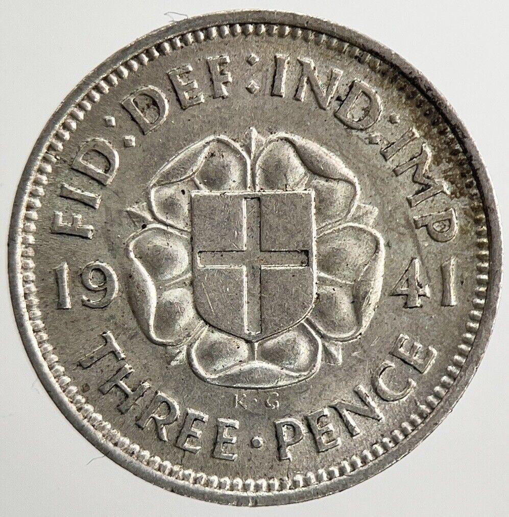 1941 George VI Threepence Silver Coin | Fine Collectable Grade