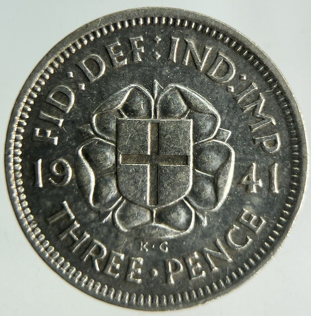 1941 George VI Threepence Silver Coin | Fine Collectable Grade