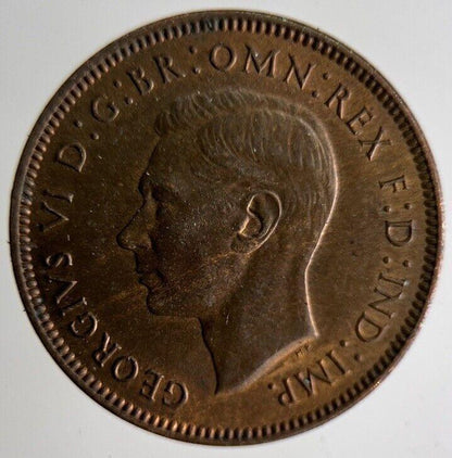 1941 George VI Wren Farthing Coin | Very High Grade
