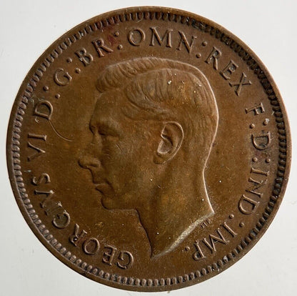 1941 George VI Wren Farthing Coin | Very High Grade