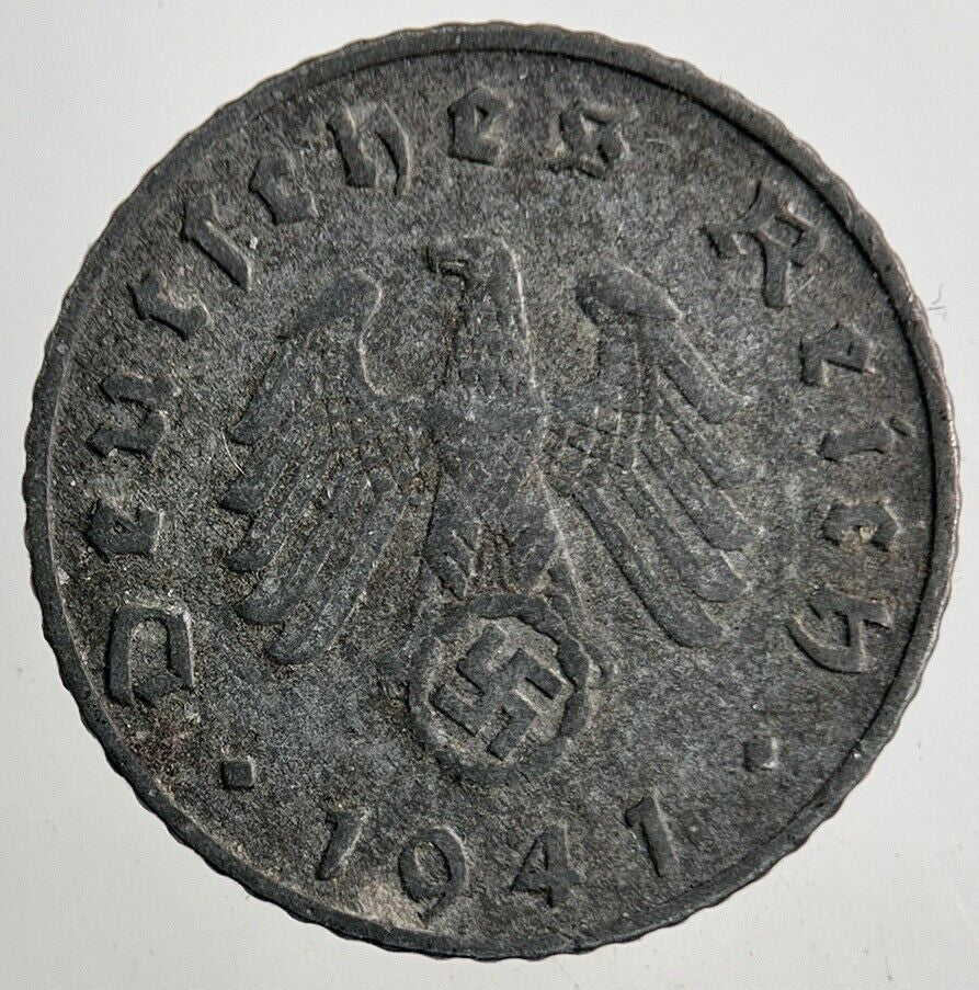 1941 Germany Nazi 5 Pfennig Coin | Fine Collectable Grade