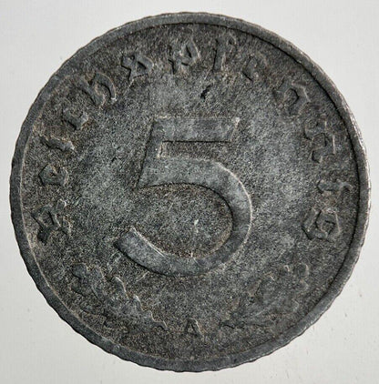 1941 Germany Nazi 5 Pfennig Coin | Fine Collectable Grade
