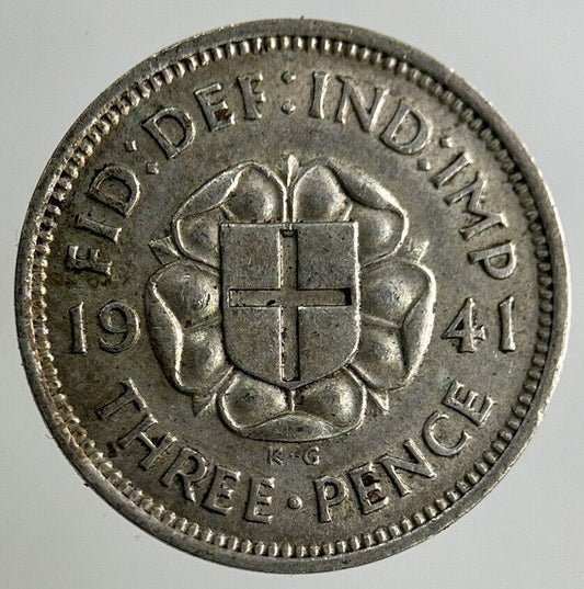 1941 George VI Threepence Silver Coin | Fine Collectable Grade