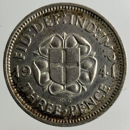 1941 George VI Threepence Silver Coin | Fine Collectable Grade