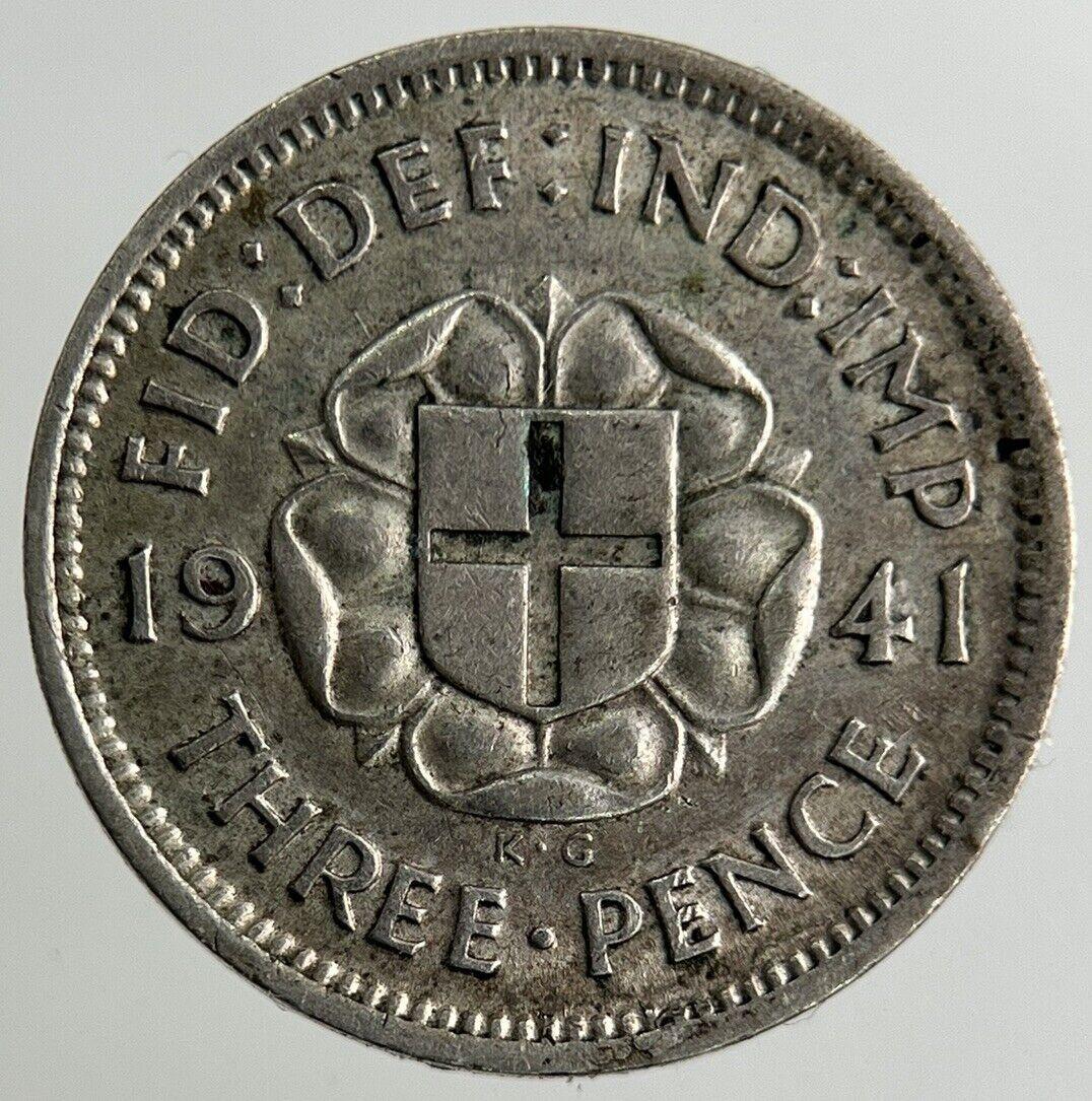 1941 George VI Threepence Silver Coin | Fine Collectable Grade