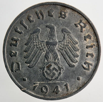 1941 Germany Nazi 10 Pfennig Coin | Very High Grade