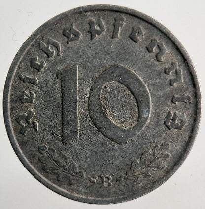 1941 Germany Nazi 10 Pfennig Coin | Very High Grade