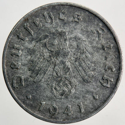 1941 Germany Nazi 10 Pfennig Coin | Fine Collectable Grade