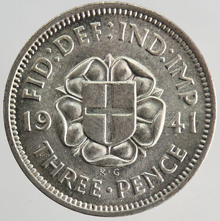 1941 George VI Threepence Silver Coin | Very High Grade