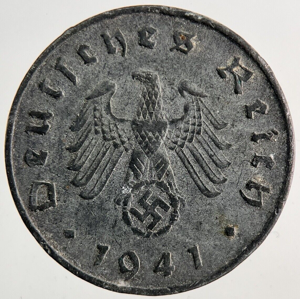 1941 Germany Nazi 10 Pfennig Coin | Very High Grade