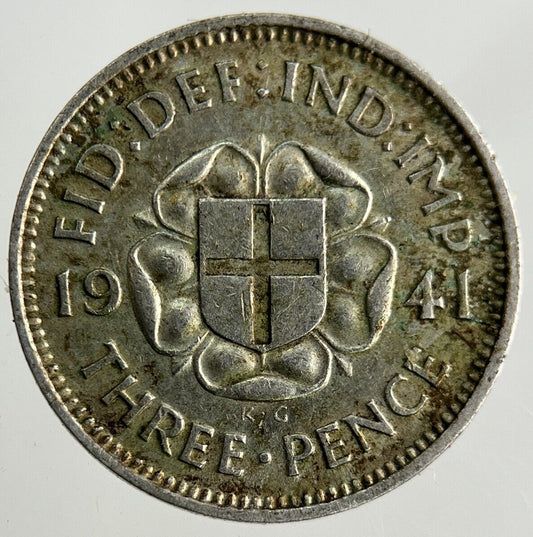 1941 George VI Threepence Silver Coin | Very High Grade