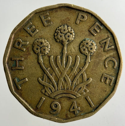 1941 George VI Threepence Coin | Fine Collectable Grade