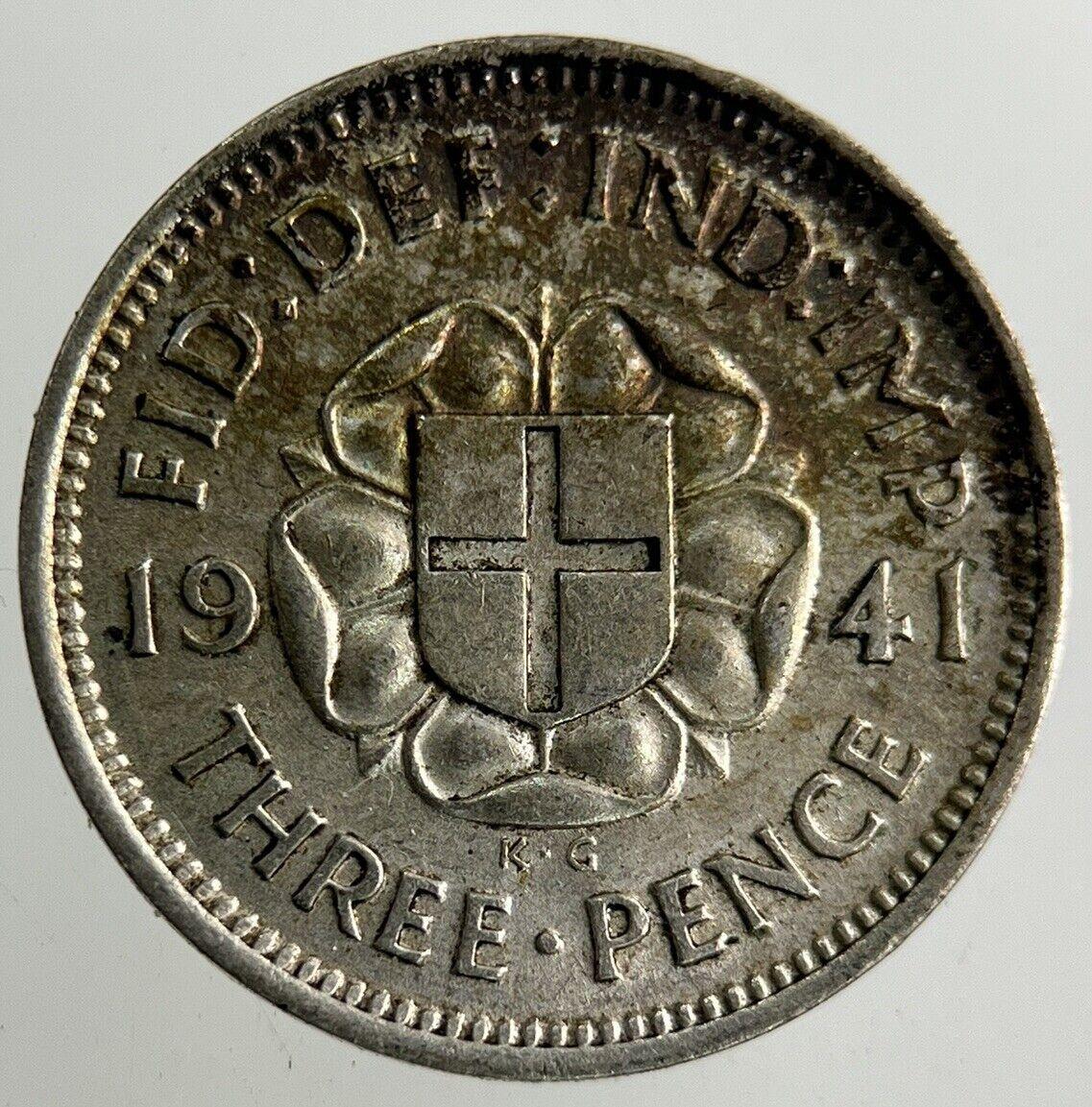 1941 George VI Threepence Silver Coin | Very High Grade