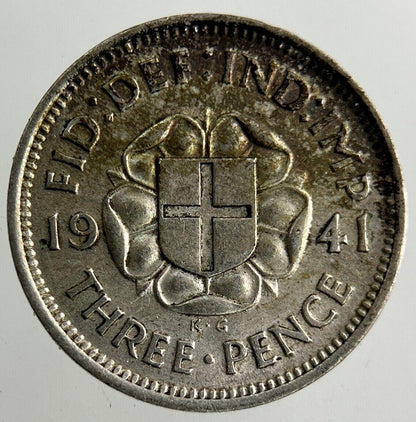 1941 George VI Threepence Silver Coin | Very High Grade