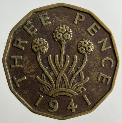1941 George VI Threepence Coin | Fine Collectable Grade