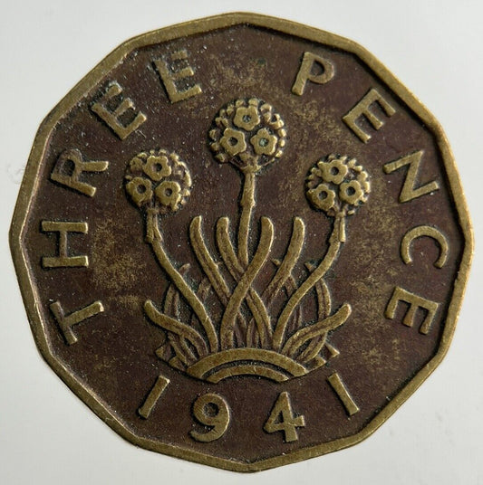 1941 George VI Threepence Coin | Fine Collectable Grade