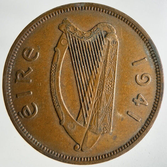 1941 Irish One Penny Coin | Very High Grade