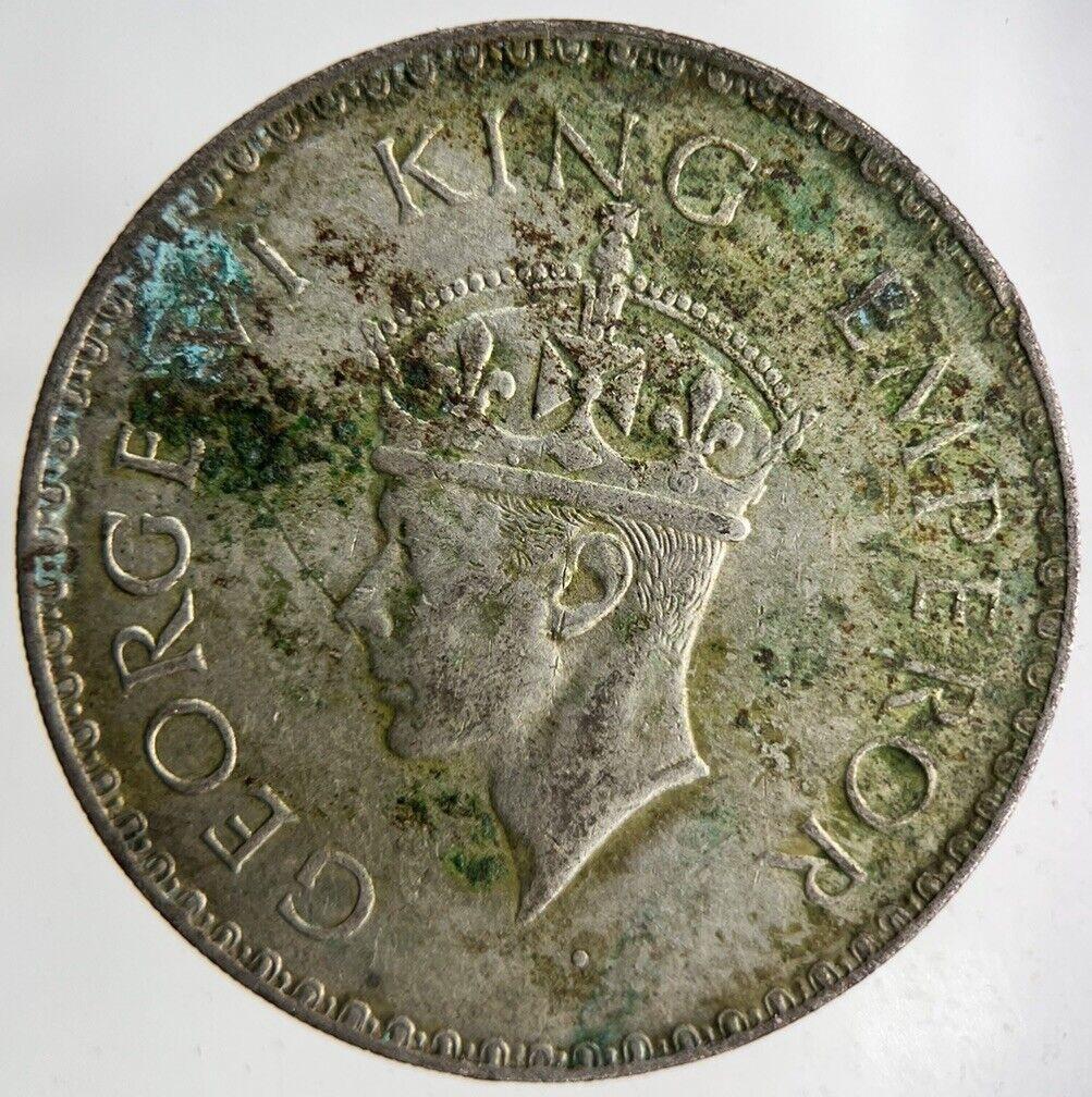 1941 India One Rupee Silver Coin | Fine Collectable Grade