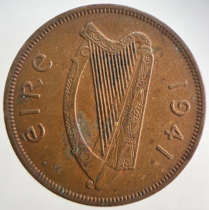 1941 Irish Penny Coin | Very High Grade | a4727