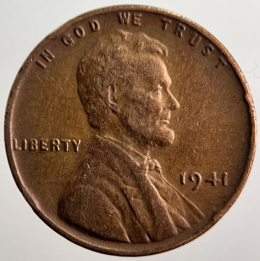 1941 Lincoln US USA One Cent Coin | Fine Collectable Grade | a3688