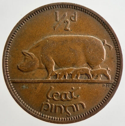 1941 Irish Half-Penny Coin | Very High Grade | a4884