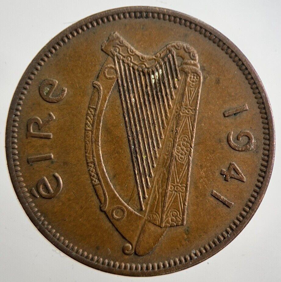 1941 Irish Half-Penny Coin | Very High Grade | a4884