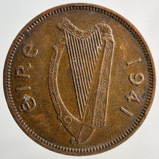 1941 Irish Half-Penny Coin | Very High Grade