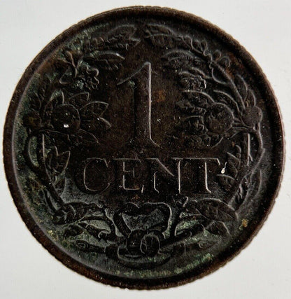 1941 Netherlands 1 Cent Coin | Fine Collectable Grade