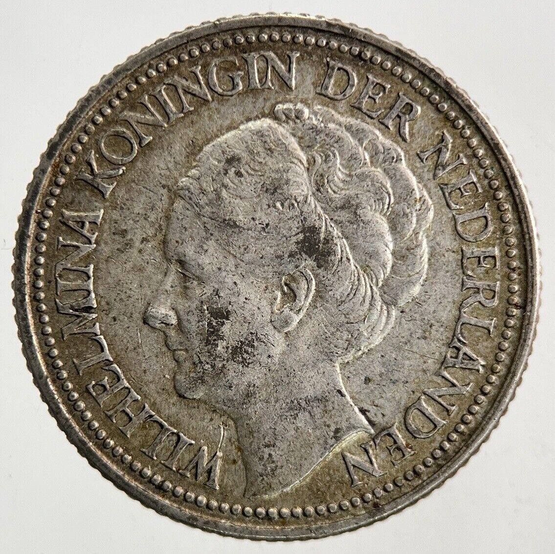 1941 Netherlands 25 Cents Silver Coin | Fine Collectable Grade