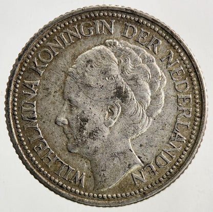 1941 Netherlands 25 Cents Silver Coin | Fine Collectable Grade
