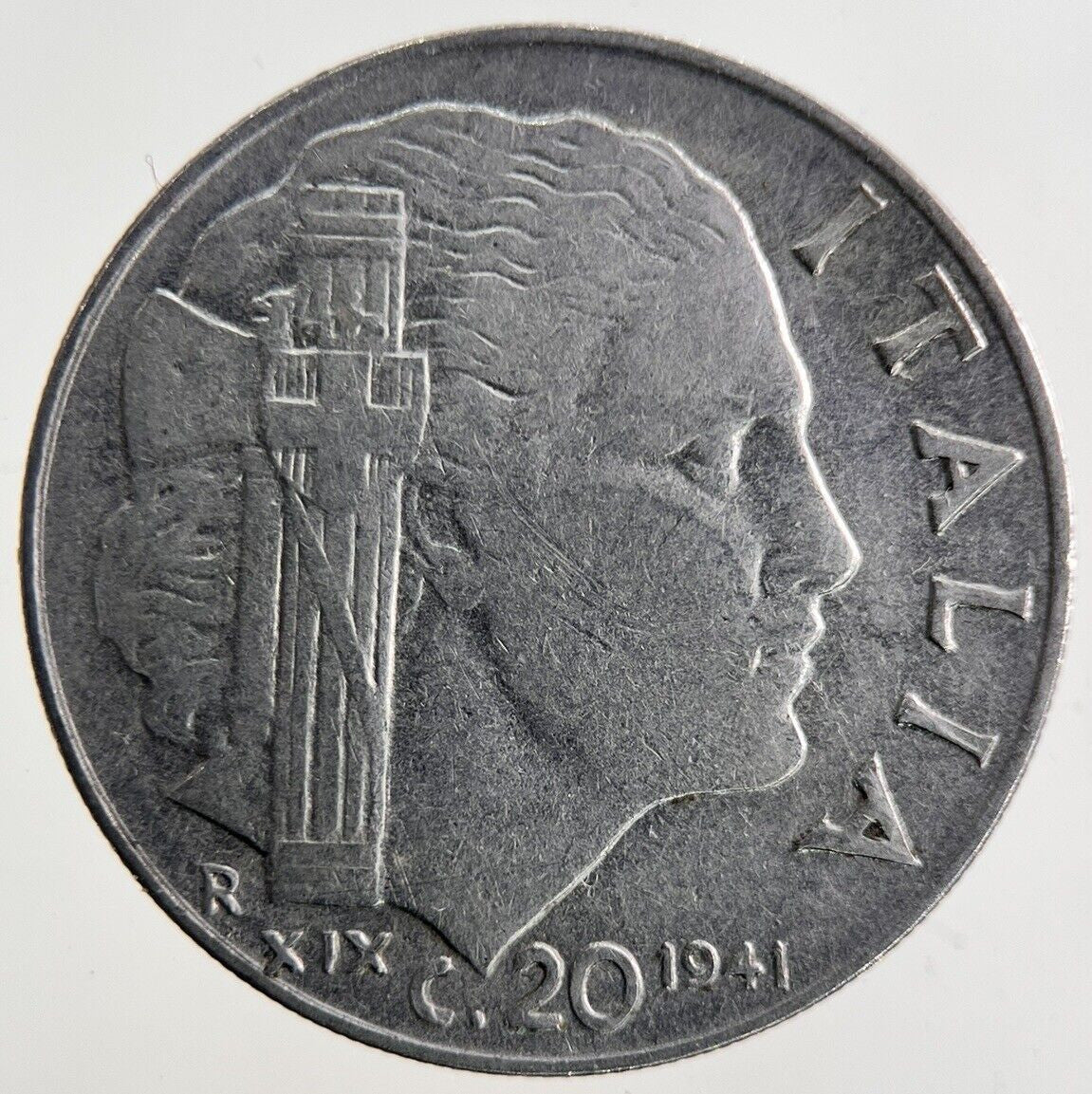 1941 Italy 20 Centesimi Coin | Fine Collectable Grade