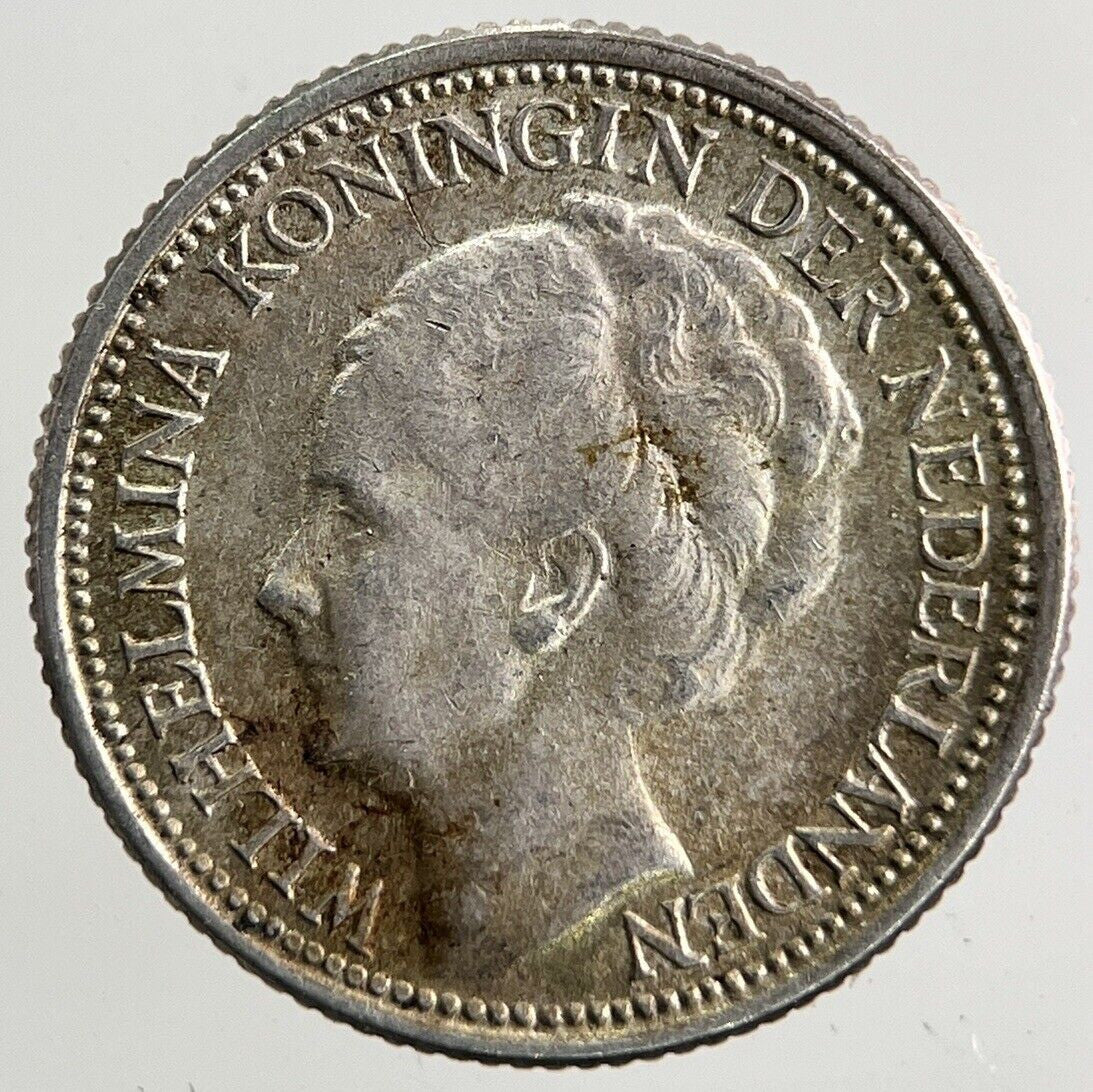 1941 Netherlands 10 Cents Silver Coin | Fine Collectable Grade