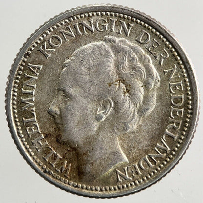 1941 Netherlands 10 Cents Silver Coin | Fine Collectable Grade