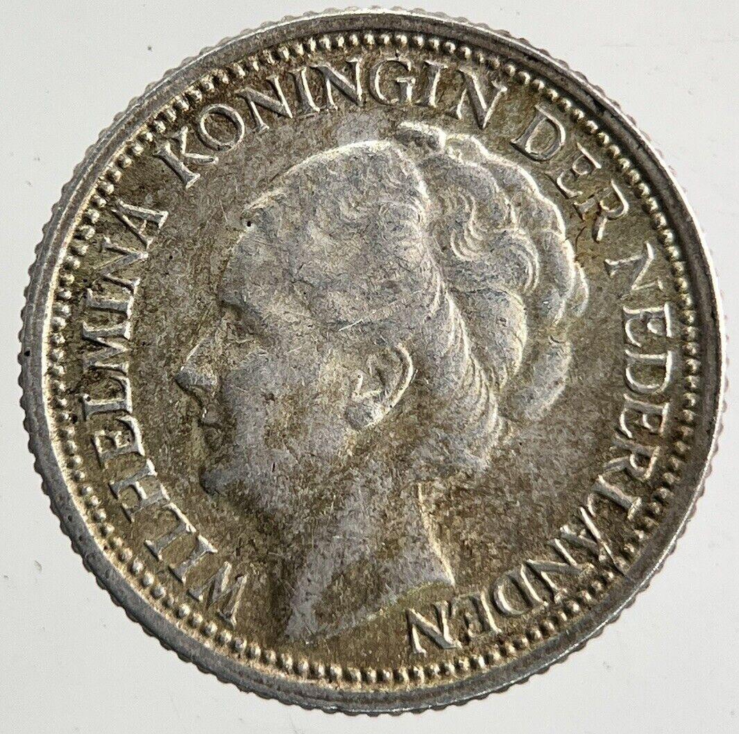 1941 Netherlands 10 Cents Silver Coin | Fine Collectable Grade