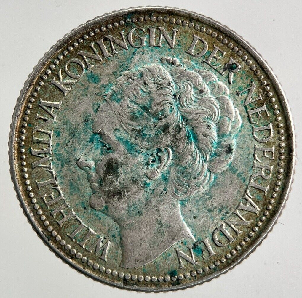 1941 Netherlands 25 Cents Silver Coin | Fine Collectable Grade