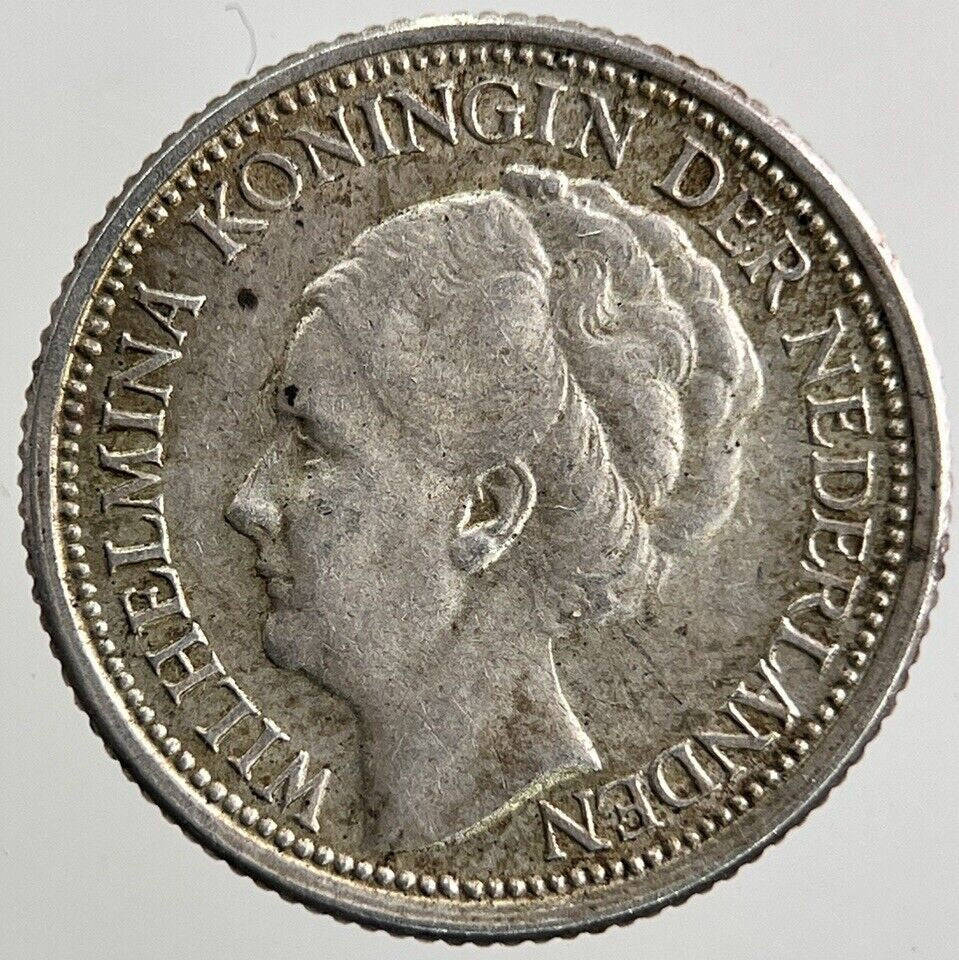 1941 Netherlands 10 Cents Silver Coin | Fine Collectable Grade