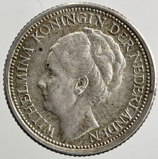 1941 Netherlands 10 Cents Silver Coin | Fine Collectable Grade