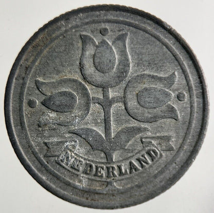 1941 Netherlands 10 Cents Coin | Fine Collectable Grade