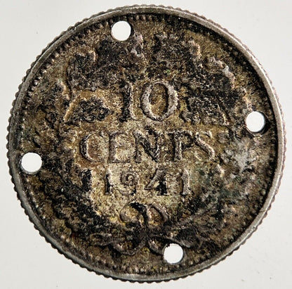 1941 Netherlands 10 Cents Silver Coin | Collectable Grade