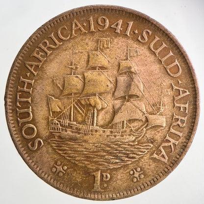 1941 South Africa One Penny Coin | Fine Collectable Grade