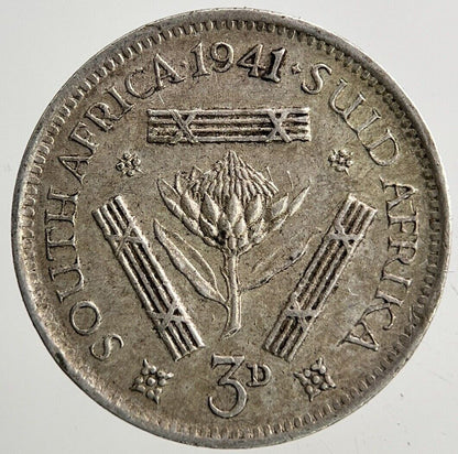 1941 South Africa Threepence Silver Coin | Very High Grade