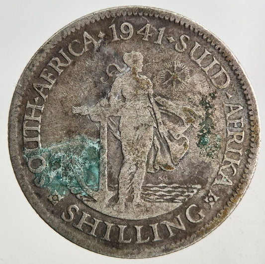 1941 South Africa One Shilling Silver Coin | Collectable Grade
