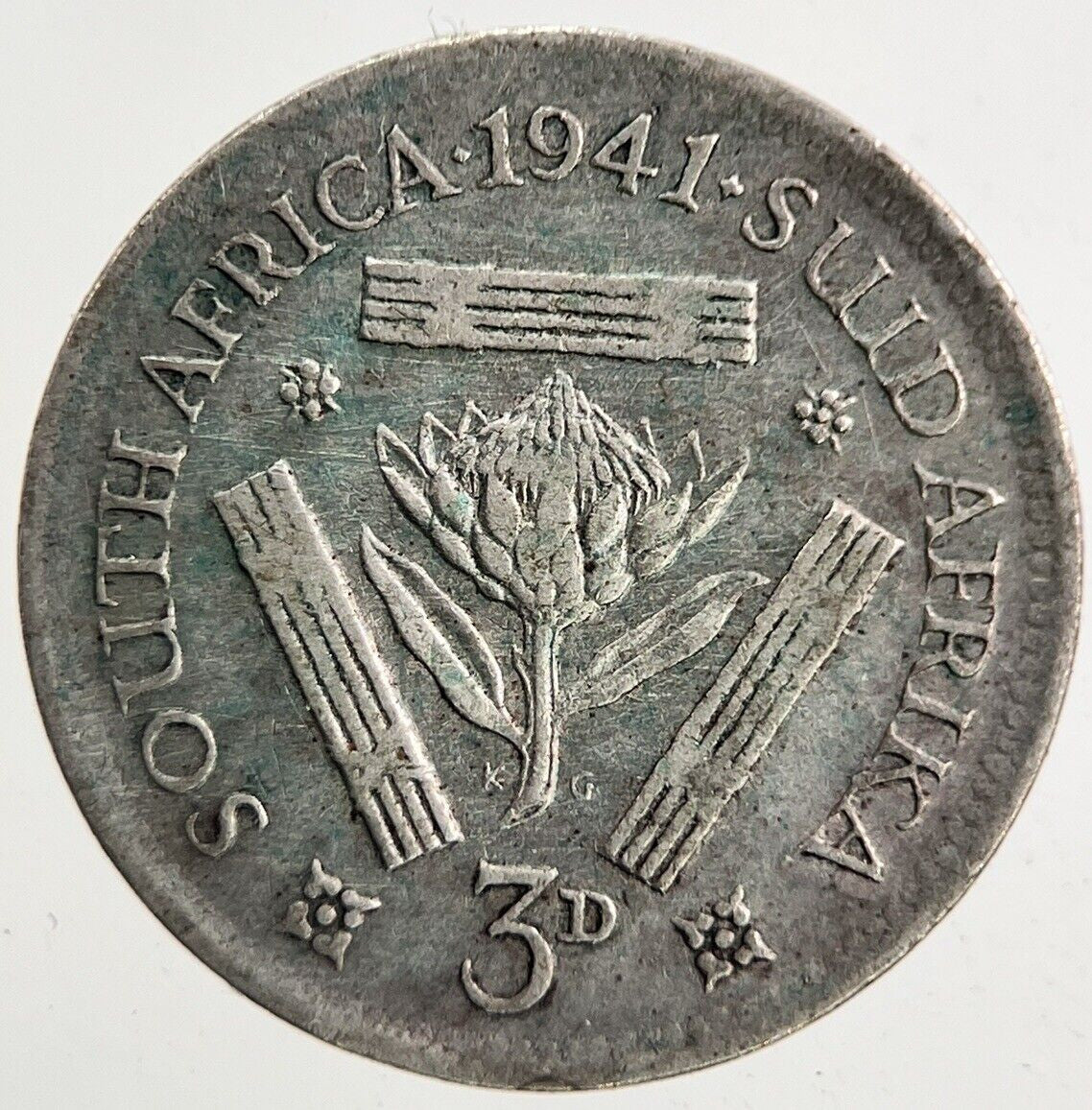 1941 South Africa Threepence Silver Coin | Fine Collectable Grade