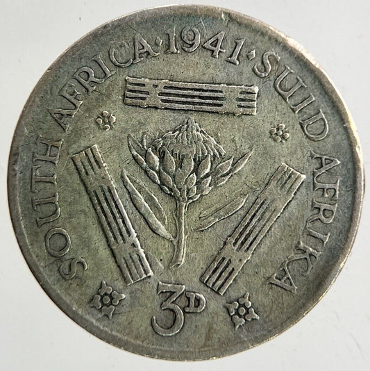 1941 South Africa Threepence Silver Coin | Collectable Grade