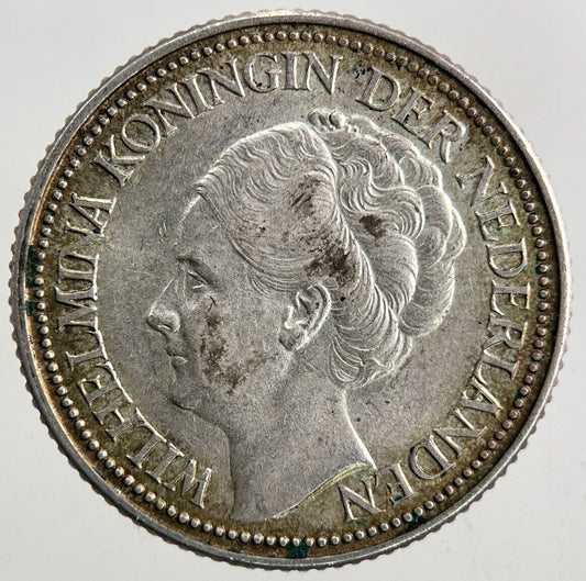 1941 Netherlands 25 Cents Silver Coin | Very High Grade