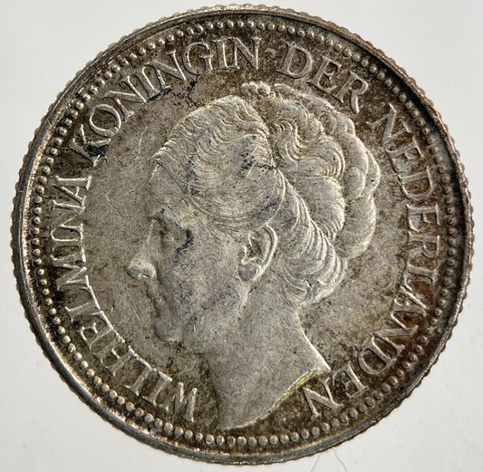 1941 Netherlands 25 Cents Silver Coin | Very High Grade